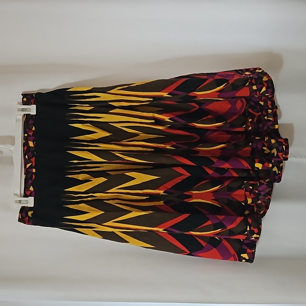 Studio West multi-colored graphic/tribal skirt size: large
